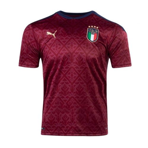 Thailand Trikot Italien Torwart 2021 Rote Günstige Fußballtrikots